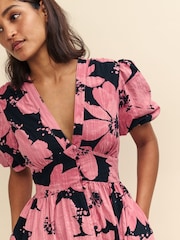 Nobodys Child Pink 100% Cotton Starlight Midaxi Dress With Betty Bloom - Image 4 of 6