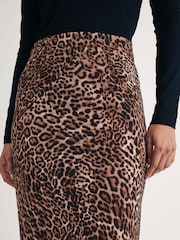 Nobodys Child Brown Peyton Animal Print Skirt - Image 4 of 4