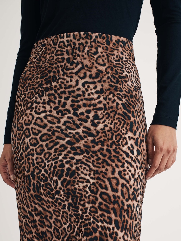 Nobodys Child Brown Peyton Animal Print Skirt - Image 4 of 4