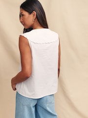 Nobody's Child White Birdie Sleeveless Shirt - Image 3 of 6