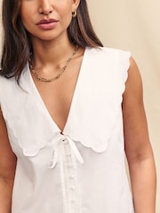 Nobody's Child White Birdie Sleeveless Shirt - Image 4 of 6