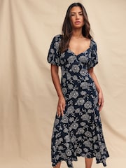 Nobody's Child Black Callie Midaxi Dress - Image 1 of 6