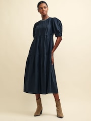 Nobody's Child Black Rochelle Midi Dress - Image 1 of 5
