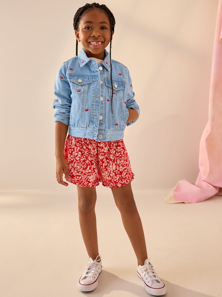 Blue Denim 100% Cotton Cherry Western Jacket (3-16yrs) - Image 2 of 8