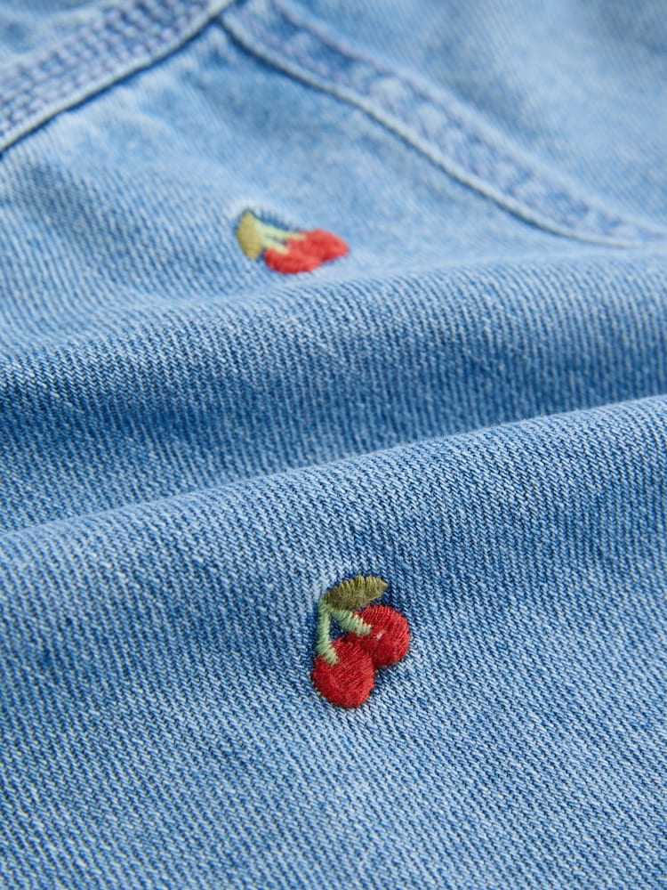 Blue Denim 100% Cotton Cherry Western Jacket (3-16yrs) - Image 8 of 8