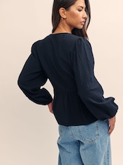 Nobodys Child Black 100% Cotton Ria Blouse - Image 2 of 5