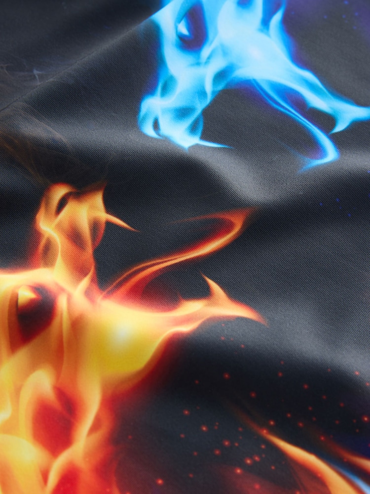 Red and Blue Flame Short Sleeve Rash Vest (1.5-16yrs) - Image 3 of 4