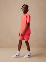 Rouge - Ensemble t-shirt et short épais décontracté (3-16 ans) - Image 1 of 9