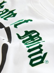 Skate of Mind branco/verde - Conjunto de camisetas e shorts de manga curta com ajuste descontraído (3a16anos) - Imagem 8 de 9