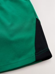 Green Sporty V-Neck Short Sleeve T-Shirt and Shorts Set (3-16yrs) - Image 10 of 10
