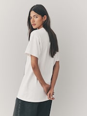 White Offical License 100% Cotton Graphic Rolling Stones Band Short Sleeve T-Shirt - Image 4 of 9
