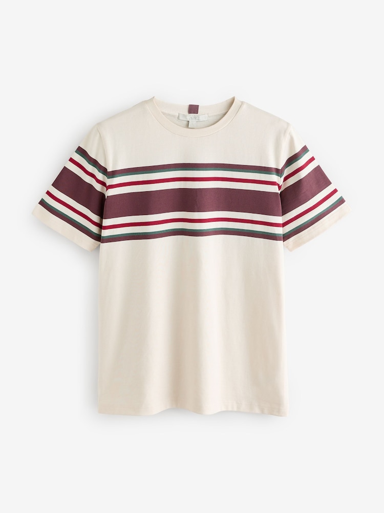 Red/Green Heavyweight Short Sleeve Crew Neck T-Shirt - Image 5 of 7