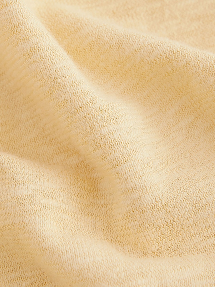 Buttermilk/Yellow Oversized V-Neck Short Sleeve T-Shirt - Image 7 of 7