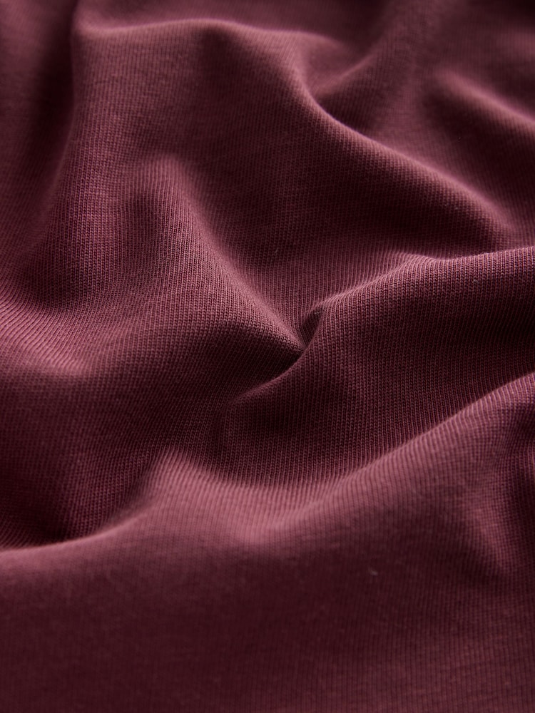Burgundy Red - 100% Cotton Boucle City Graphic Short Sleeve Crewneck T-Shirt - Image 9 of 9