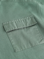 Khaki Green 100% Cotton Utility Short Sleeve T-Shirt and Shorts Set (3-16yrs) - Image 6 of 6