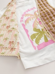 Oatmeal Gingham Waistcoat And T-Shirt Set (3-16yrs) - Image 9 of 9