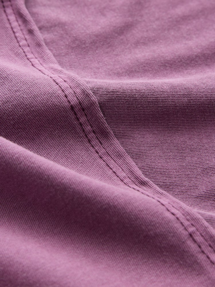 Plum Purple Relaxed Fit Skater Style T-Shirt - Image 7 of 8