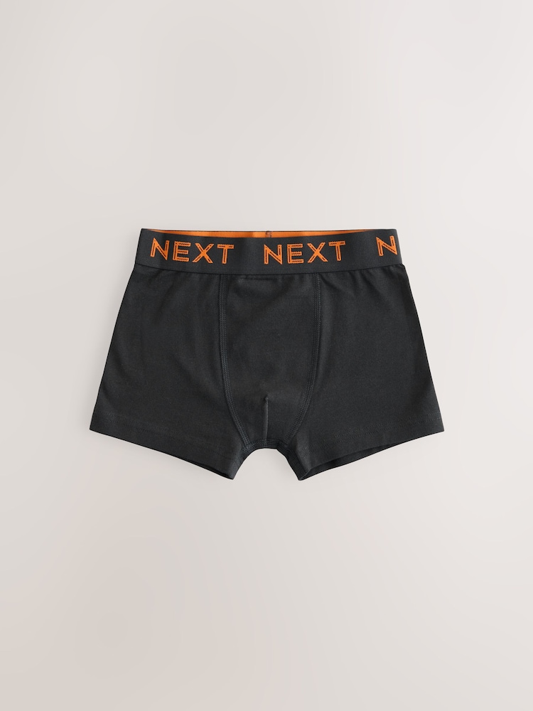 Black with colour waistband Trunks 5 Pack (1.5-16yrs) - Image 2 of 9