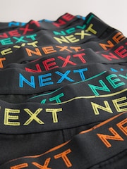 Black with colour waistband Trunks 5 Pack (1.5-16yrs) - Image 8 of 9