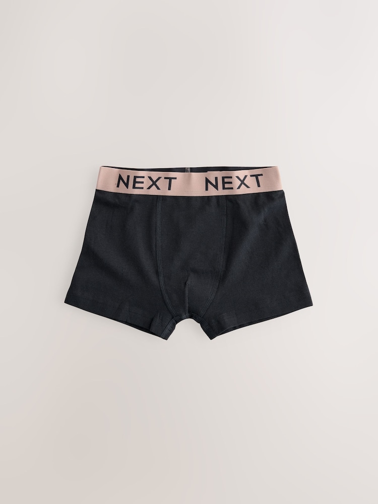 Black with scandi waistband Trunks 5 Pack (1.5-16yrs) - Image 3 of 9