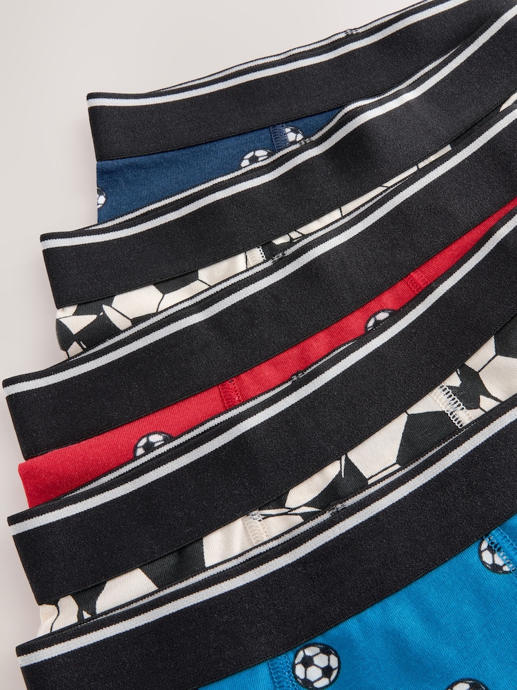 Rot/Blau, Fußball - Pattern Trunks 5 Pack (1.5-16yrs) - Bild 9 von 9 Rot/Blau, Fußball - Pattern Trunks 5 Pack (1.5-16yrs) - Bild 9 von 9