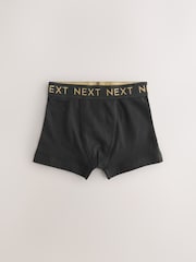 Black with Gold Waistband Trunks 10 Pack (1.5-16yrs) - Image 2 of 5
