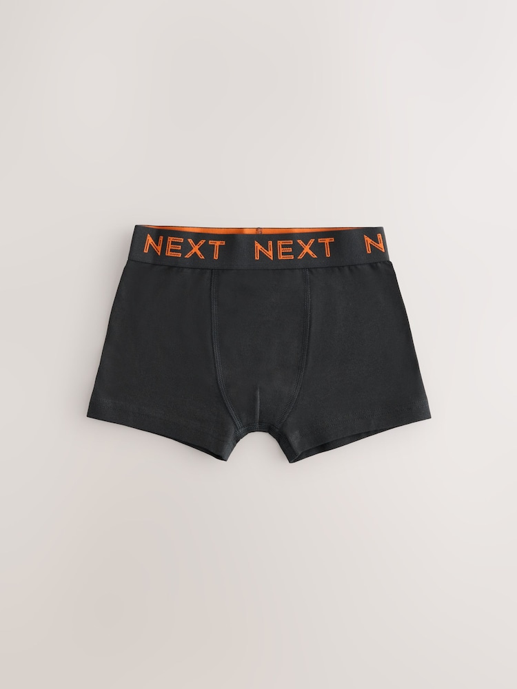 Black with colour waistband Trunks 10 Pack (1.5-16yrs) - Image 2 of 8