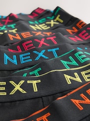 Black with colour waistband Trunks 10 Pack (1.5-16yrs) - Image 7 of 8