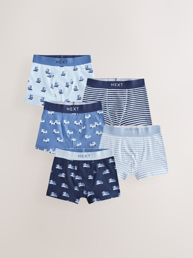 Blau/Fahrzeugprint - Pattern Trunks 5 Pack (1.5-16yrs) - Bild 1 von 9 Blau/Fahrzeugprint - Pattern Trunks 5 Pack (1.5-16yrs) - Bild 1 von 9