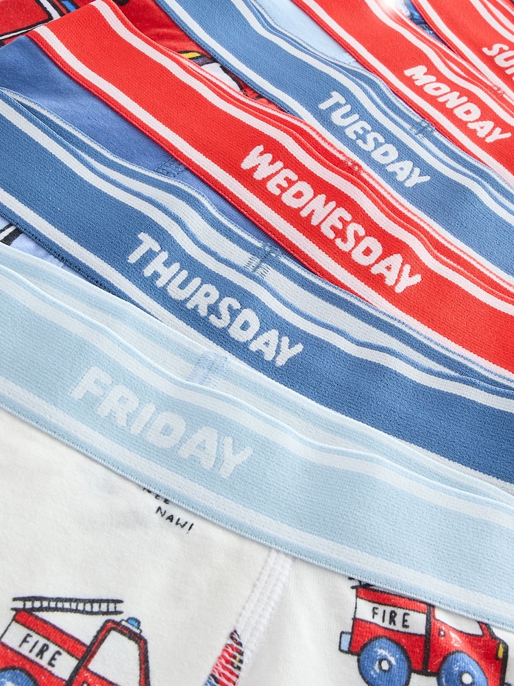 Emergency Vehicle Print Boxers Trunks 7 Pack (1.5-16yrs) - Image 11 of 11 Emergency Vehicle Print Boxers Trunks 7 Pack (1.5-16yrs) - Image 11 of 11
