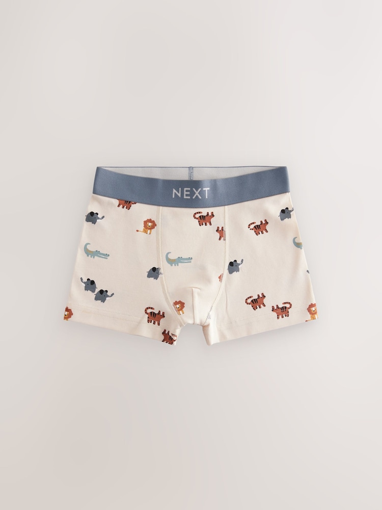 Mini Safari Print Boxers Trunks 5 Pack (1.5-12yrs) - Image 2 of 9