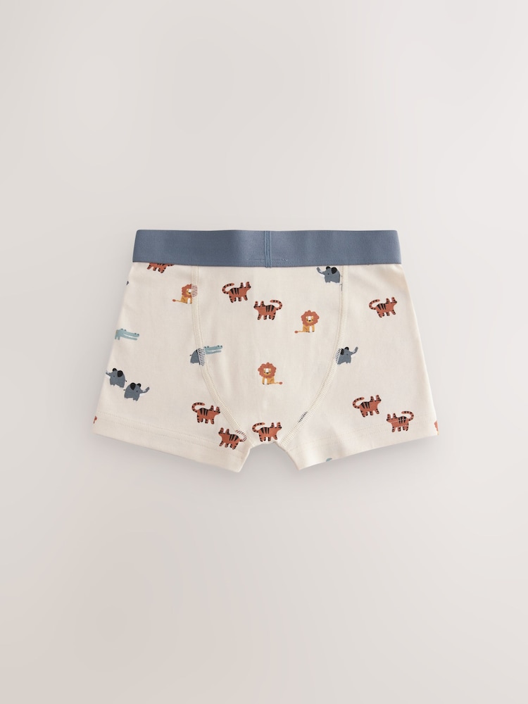 Mini Safari Print Boxers Trunks 5 Pack (1.5-12yrs) - Image 7 of 9