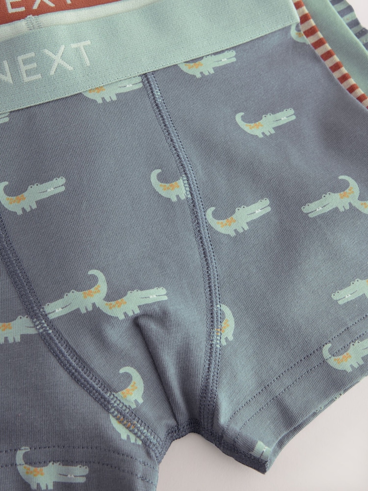 Mini Safari Print Boxers Trunks 5 Pack (1.5-12yrs) - Image 8 of 9
