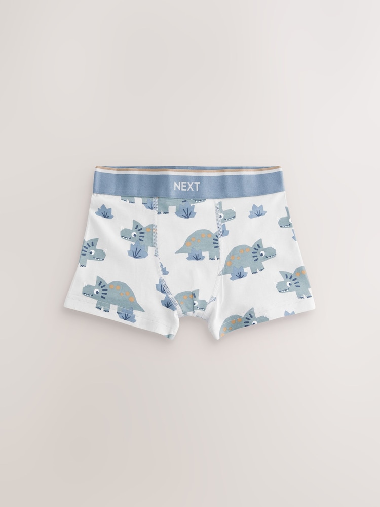 Blue/Brown Dino Trunks 5 Pack (1.5-12yrs) - Image 2 of 9 Blue/Brown Dino Trunks 5 Pack (1.5-12yrs) - Image 2 of 9