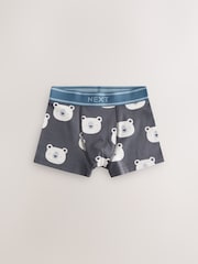 Blue/Green Animal Print Boxers Trunks 5 Pack (1.5-12yrs) - Image 2 of 9