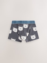 Blue/Green Animal Print Boxers Trunks 5 Pack (1.5-12yrs) - Image 3 of 9