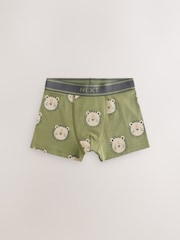 Blue/Green Animal Print Boxers Trunks 5 Pack (1.5-12yrs) - Image 7 of 9