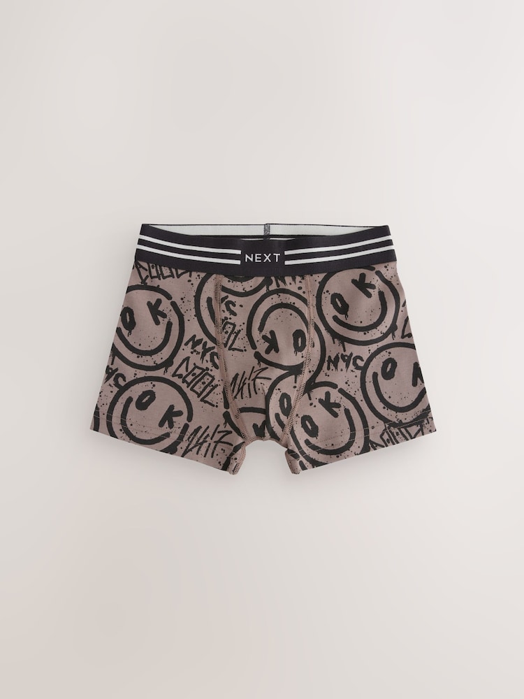 Grafitti Skull Print Trunks 5 Pack (2-16yrs) - Image 4 of 9