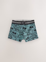 Grafitti Skull Print Trunks 5 Pack (2-16yrs) - Image 5 of 9