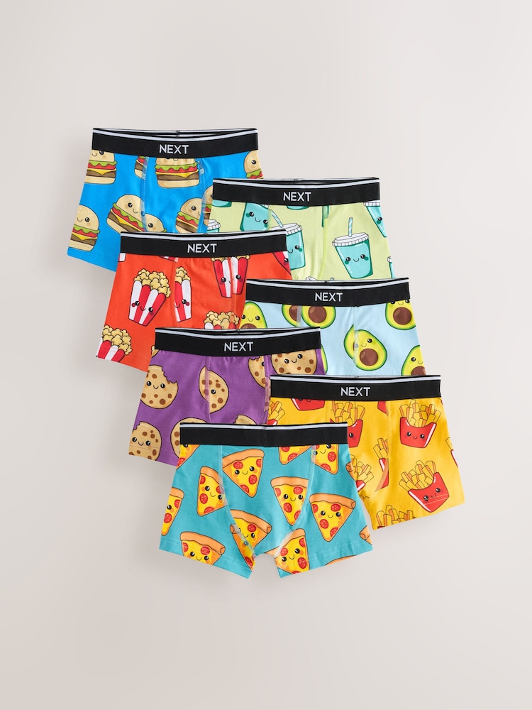 Food Print Trunks 7 Pack (2-16yrs) - Image 1 of 11