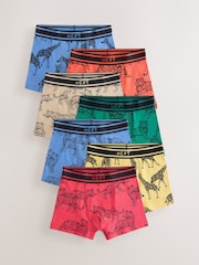 Multi Animal Boxers Trunks 7 Pack (1.5-16yrs) - Image 1 of 11