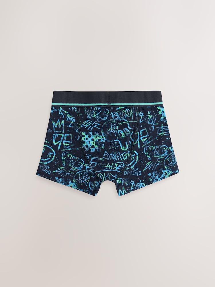 Multi Grafitti Print Trunks 5 Pack (2-16yrs) - Image 7 of 9
