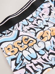 Pastel Grafitti Print Trunks 7 Pack (2-16yrs) - Image 11 of 11