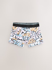 Pastel Grafitti Print Trunks 7 Pack (2-16yrs) - Image 4 of 11