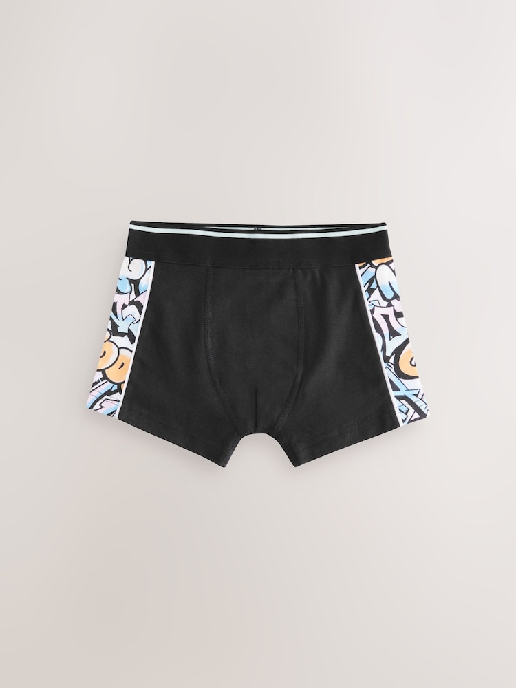 Pastel Grafitti Print Trunks 7 Pack (2-16yrs) - Image 5 of 11