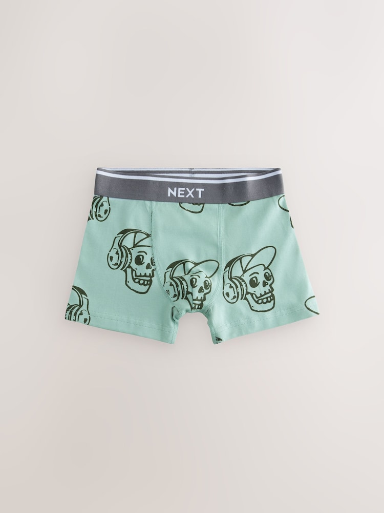 Skeleton Print Trunks 5 Pack (2-16yrs) - Image 4 of 9