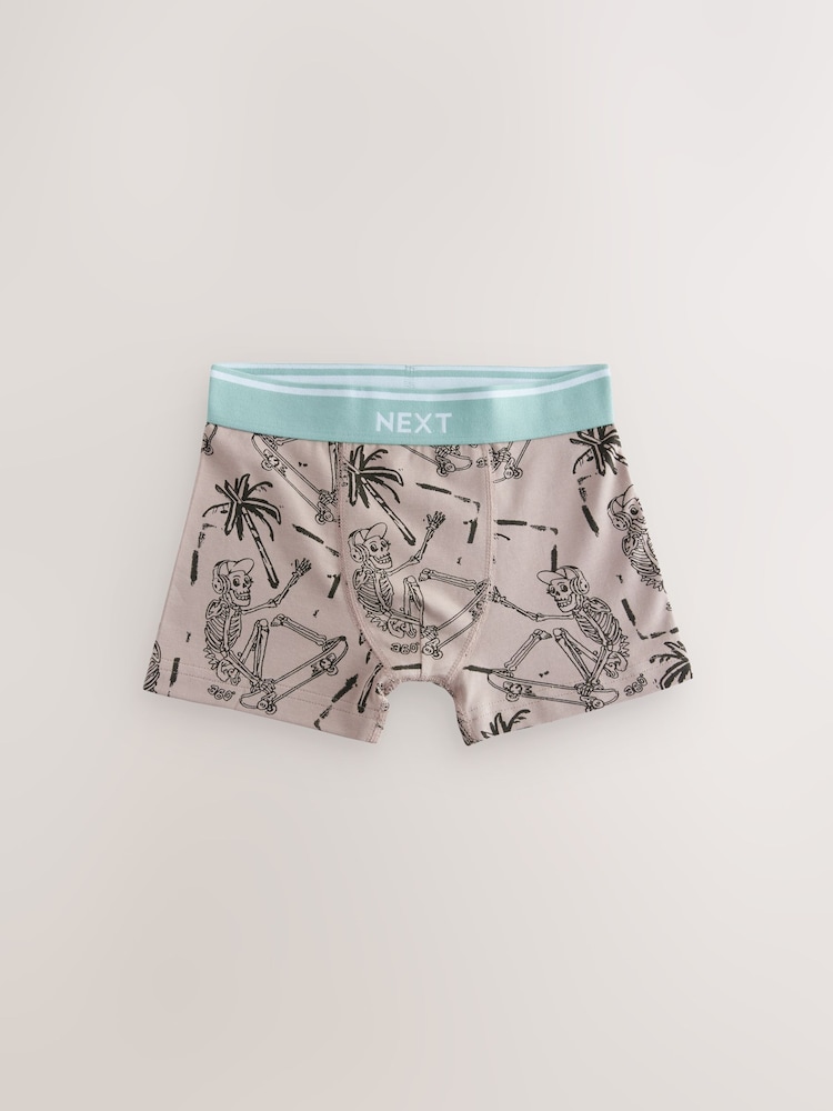 Skeleton Print Trunks 5 Pack (2-16yrs) - Image 7 of 9