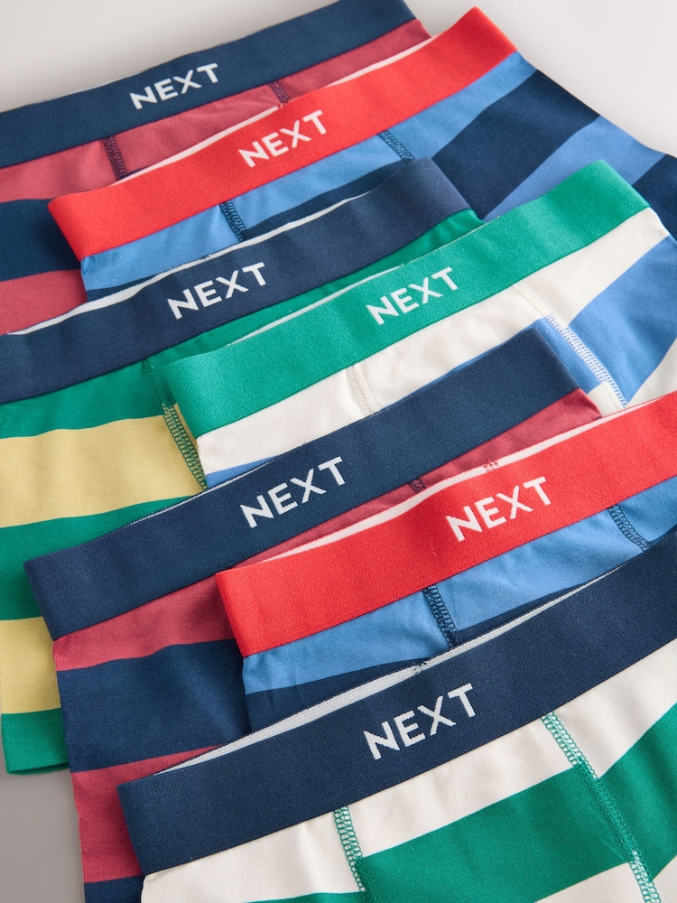 Rugby Stripe Boxers Trunks 7 Pack (1.5-16yrs) - Image 10 of 10 Rugby Stripe Boxers Trunks 7 Pack (1.5-16yrs) - Image 10 of 10