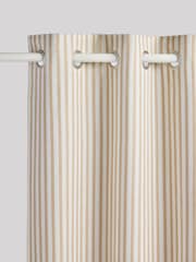 Rust Stripe Eyelet Blackout Curtains - Image 6 of 8