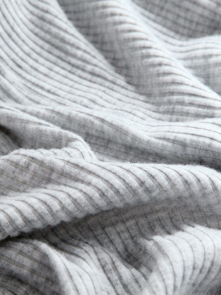Gris - Cardigan long aspect maille - Image 7 of 7